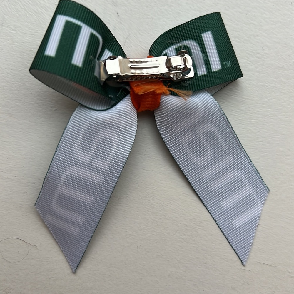 NWOT University of Miami puppy bow and collar bandanna - Picture 5 of 5
